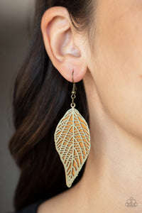 Leafy Luxury - Brass Earrings – Paparazzi Accessories
