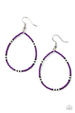 Keep Up The Good BEADWORK - Purple Earrings – Paparazzi Accessories