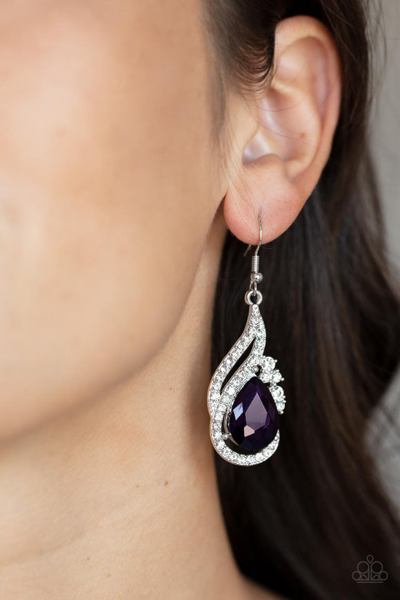 Dancefloor Diva - Purple Earrings – Paparazzi Accessories