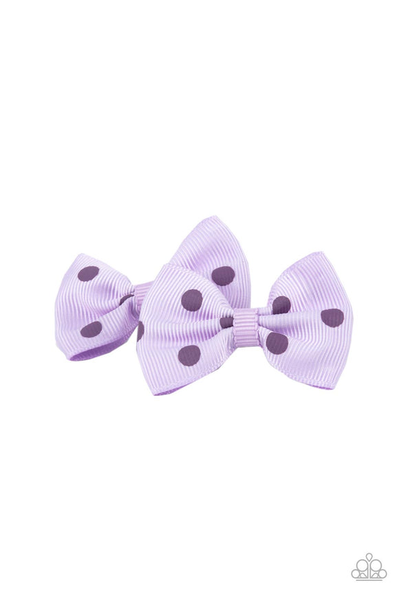 Polka Dot Drama - Purple Hairclip – Paparazzi Accessories