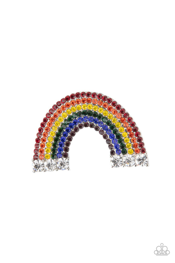 Somewhere Over The RHINESTONE Rainbow - Multi Hairclip – Paparazzi Accessories