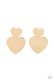 Heart-Racing Refinement - Gold Earrings – Paparazzi Accessories