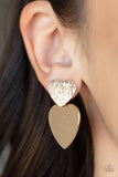 Heart-Racing Refinement - Gold Earrings – Paparazzi Accessories