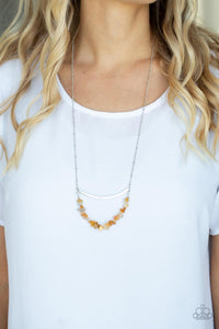 Pebble Prana - Yellow Necklace – Paparazzi Accessories