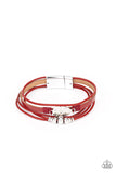 Tahoe Tourist - Red Bracelet – Paparazzi Accessories