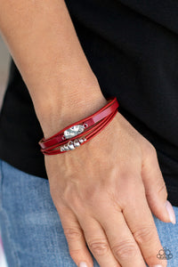 Tahoe Tourist - Red Bracelet – Paparazzi Accessories