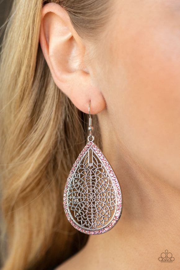 Fleur de Fantasy - Pink Earrings – Paparazzi Accessories