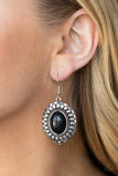 Mesa Garden - Black Earrings – Paparazzi Accessories