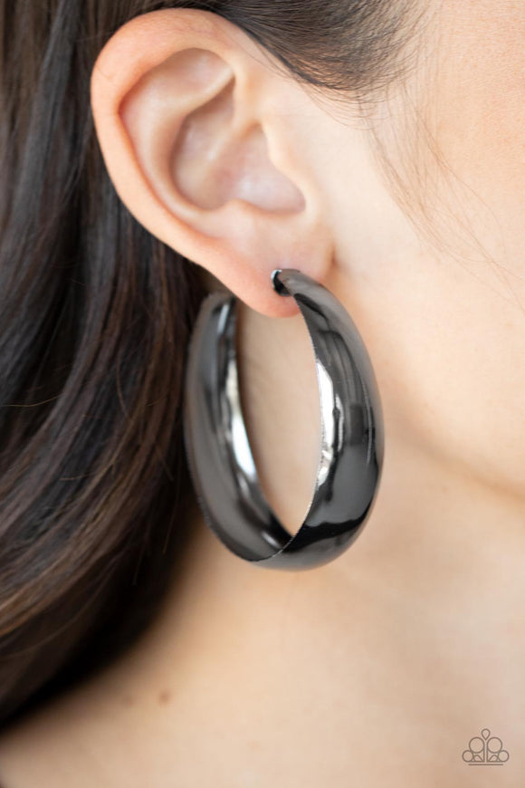 Flat Out Flawless - Black Earrings – Paparazzi Accessories