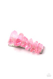 Crystal Caves - Pink Hairclip - Paparazzi Accessories