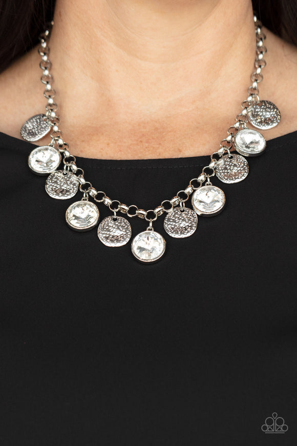 Spot On Sparkle - White Necklace – Paparazzi Accessories
