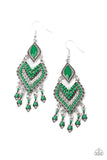 Dearly Debonair - Green Earrings – Paparazzi Accessories