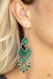 Dearly Debonair - Green Earrings – Paparazzi Accessories