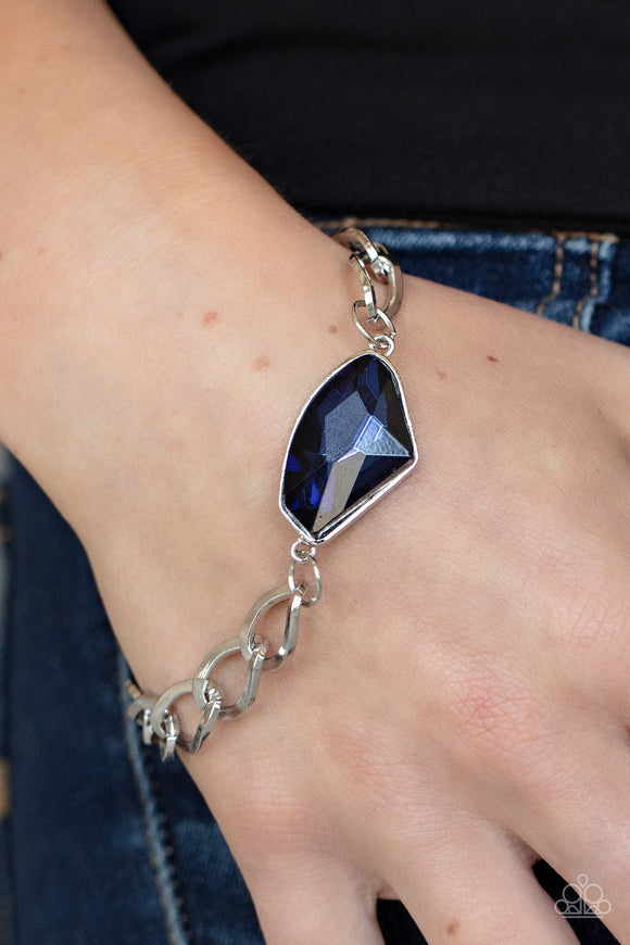 Galactic Grunge - Blue Bracelet – Paparazzi Accessories
