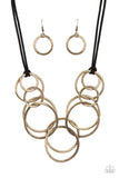 Spiraling Out of COUTURE - Brass Necklace – Paparazzi Accessories