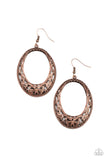 Gardenista Grandeur - Copper Earrings – Paparazzi Accessories