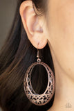 Gardenista Grandeur - Copper Earrings – Paparazzi Accessories