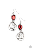 Galactic Drama - Red Earrings – Paparazzi Accessories