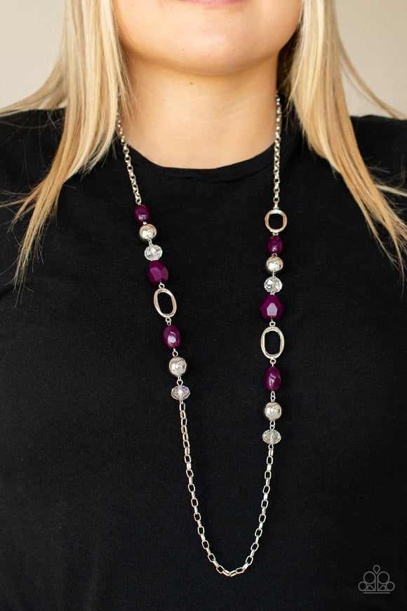Treasure Shore - Paparazzi - Purple Glassy Bead Silver Disc Necklace –  Sugar Bee Bling - Paparazzi Jewelry and Accessories