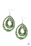 Prana Party - Green Earrings – Paparazzi Accessories