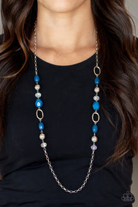 Vivid Variety - Blue Necklace – Paparazzi Accessories