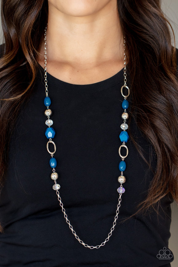 Vivid Variety - Blue Necklace – Paparazzi Accessories