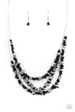 Placid Pebbles - Black Necklace – Paparazzi Accessories