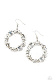 GLOWING in Circles - White Earrings – Paparazzi Accessories