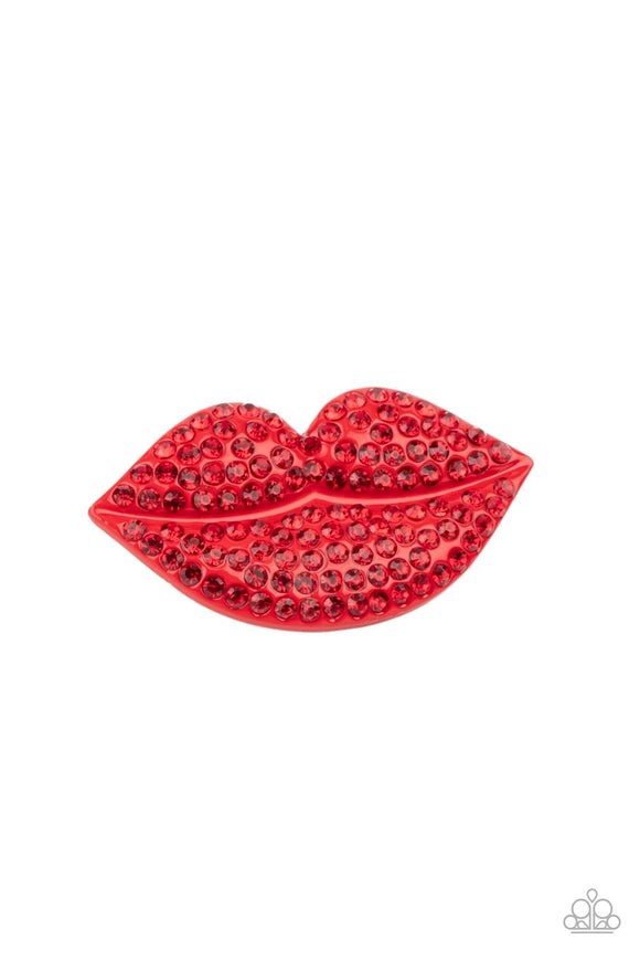 HAIR Kiss - Red Hairclip – Paparazzi Accessories