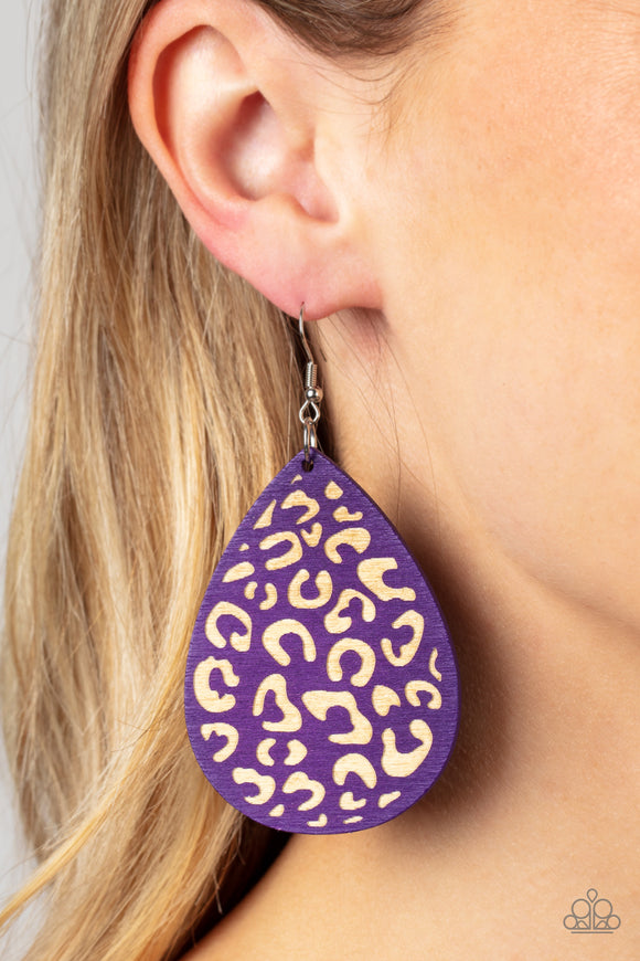 Suburban Jungle - Purple Earrings – Paparazzi Accessories