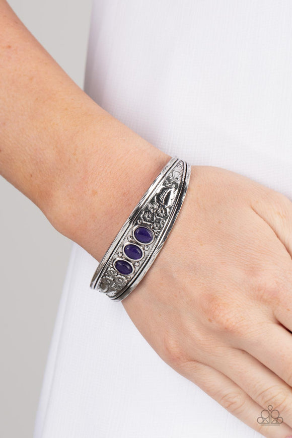 Flower Patch Picnic - Purple Bracelet – Paparazzi Accessories