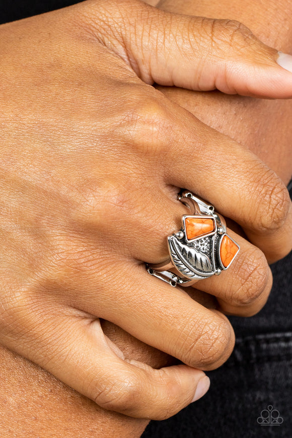 Make the NEST of It - Orange Ring – Paparazzi Accessories
