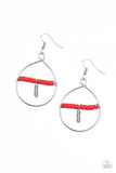 Free Bird Freedom - Red  Earrings – Paparazzi Accessories
