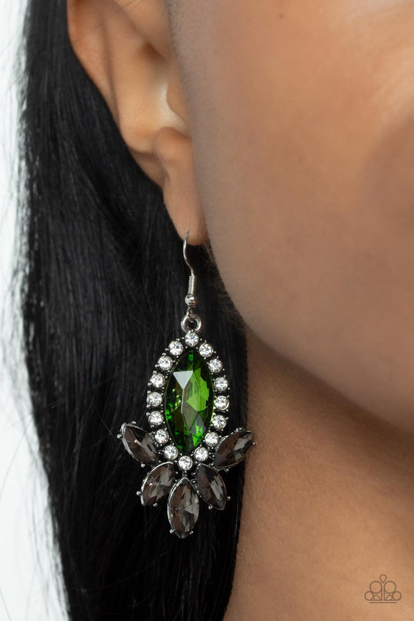 Serving Up Sparkle - Green Earring – Paparazzi Accessories