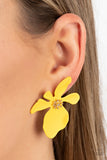 Hawaiian Heiress - Yellow Earrings – Paparazzi Accessories