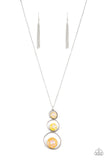 Celestial Courtier - Yellow Necklace - Paparazzi Accessories