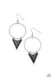 Sahara Shark - Black Earrings – Paparazzi Accessories