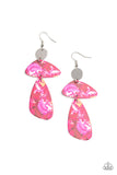 SWATCH Me Now - Pink Earrings - Paparazzi Accessories