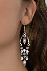 Back In The Spotlight - Pink Earrings - Paparazzi Accessories