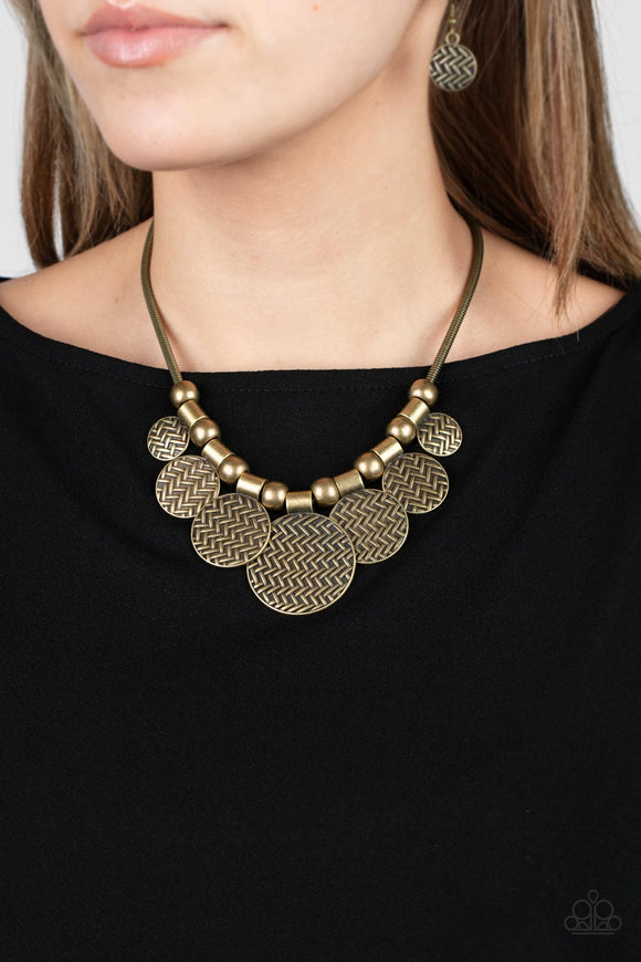 Indigenously Urban - Brass Necklace – Paparazzi Accessories