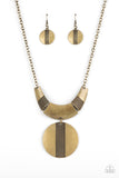 Metallic Enchantress - Brass Necklace – Paparazzi Accessories
