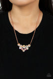Lavishly Loaded - Copper Oil Spill Necklace - Paparazzi Accessories