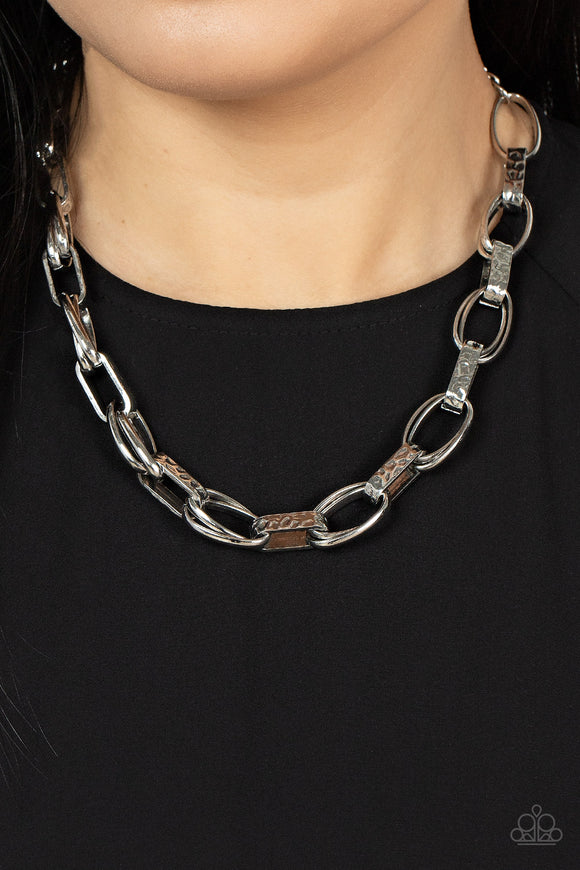 Motley In Motion - Silver Necklace – Paparazzi Accessories