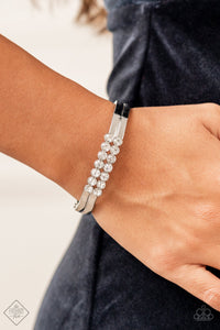 Doubled Down Dazzle - White Bracelet – Paparazzi Accessories