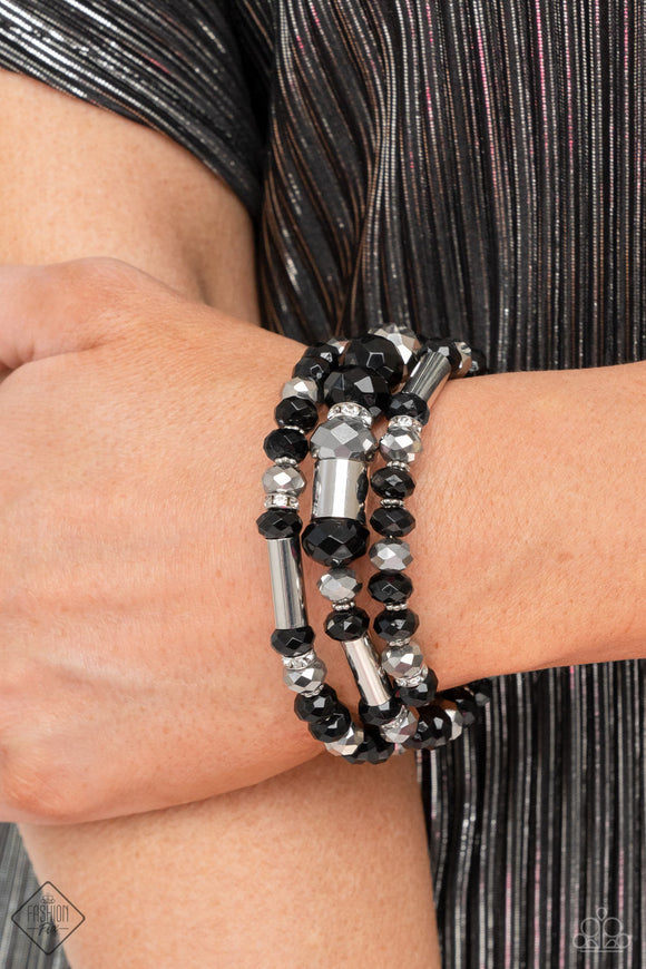 Dynamic Dazzle - Black Bracelet – Paparazzi Accessories