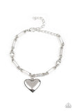 Sweetheart Secrets - White Bracelet - Paparazzi Accessories