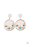 Embroidered Gardens - Multi Earrings - Paparazzi Accessories