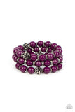 Poshly Packing - Purple Bracelet – Paparazzi Accessories