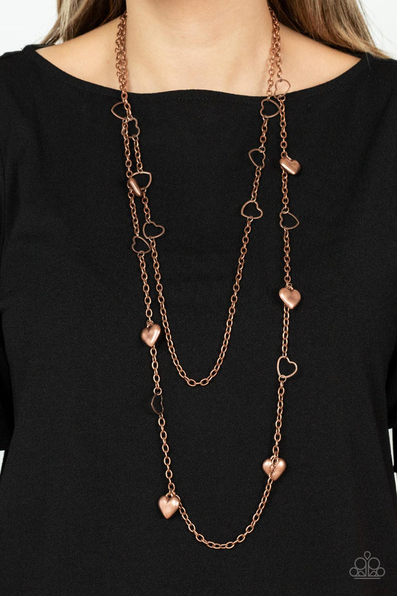 Chicly Cupid - Copper Necklace – Paparazzi Accessories