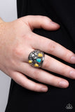 Down-To-Earth Detail - Yellow Ring – Paparazzi Accessories